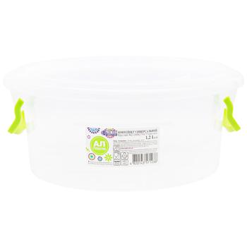 Контейнер Ал-Пластки харчовий 1,2л - купити, ціни на Auchan - фото 1