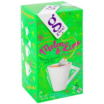 Чай зелений G'tea! Диня та лайм 1,5г*20шт - купити, ціни на Auchan - фото 2