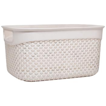 Ucsan Plastik Drop Creamy Rectangular Basket 3.3l - buy, prices for NOVUS - photo 2