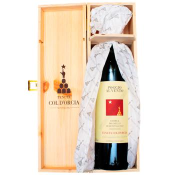 Вино Col d’Orcia Poggio al Vento Brunello di Montalcino Riserva 1990 красное сухое 14% 1,5л