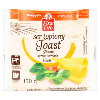 Fine Life Sliced Toast Processed Cheese 130g - buy, prices for METRO - photo 1