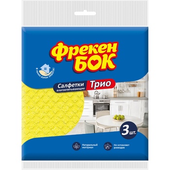 Freken Bok Trio Cellulose Napkin 3pcs 18х18cm - buy, prices for METRO - photo 5