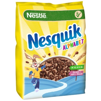 Готовый сухой завтрак NESTLÉ® NESQUIK® Alphabet 460г - купить, цены на МегаМаркет - фото 1