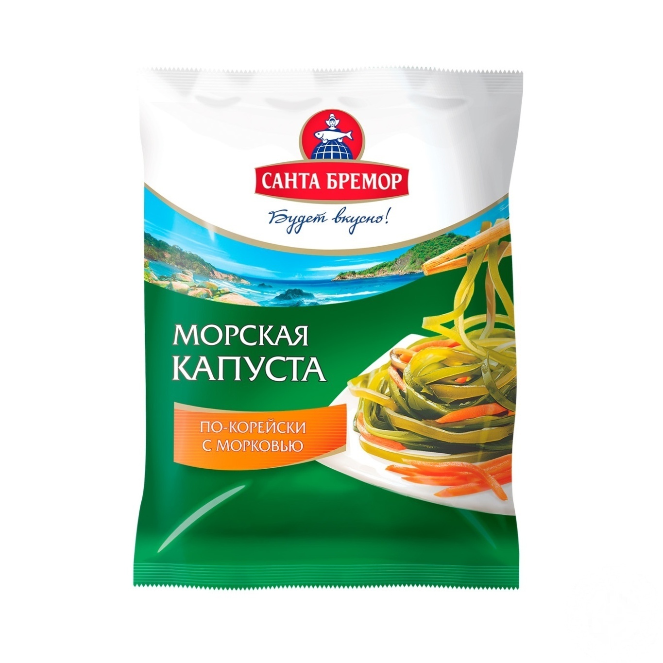 

Капуста морская Санта Бремор по-корейски с морковью 350г