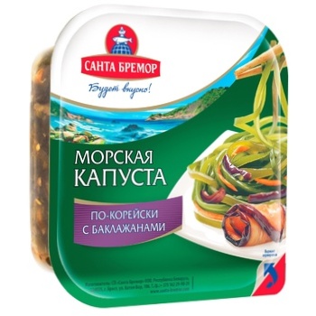 Santa Bremor pickled with eggplant laminaria 150g - buy, prices for Auchan - photo 1