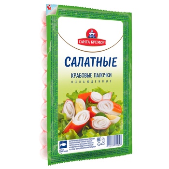 Палички Санта Бремор Салатні імітація крабові охолоджені 200г