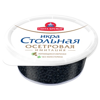 Ікра Санта Бремор Стольная осетрова імітована 110г - купити, ціни на Auchan - фото 1