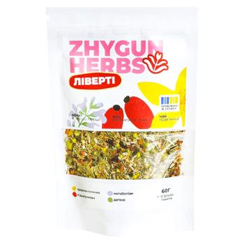 Чай трав’яний Zhygun Herbs Ліверті 60г - купить, цены на Grono - фото 1