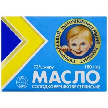 Масло ПМКК Селянське солодковершкове 73% 200г - купити, ціни на Епіцентр FOOD - фото 2