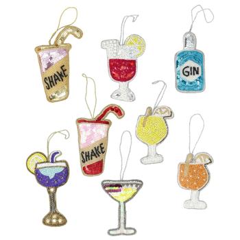 Koopman Hanging Decoration with Beaded Embroidery 10cm - buy, prices for NOVUS - photo 1