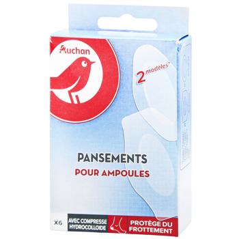 Пластырь Auchan для мозолей 6шт