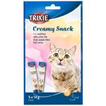 Ласощі для котів Trixie Creamy Snacks з білою рибою палички 5шт х 14г