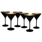 Набір келихів для коктейлю Stolzle Elements Black/Gold 6шт*240ml 1 уп
