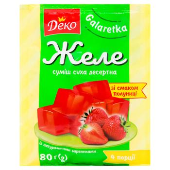 Deko Strawberry Jelly 80g - buy, prices for Torba - photo 1
