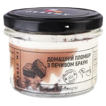 Морозиво пломбір з печивом брауні с/б 140г ТМ Jeremy - купити, ціни на Grono - фото 1