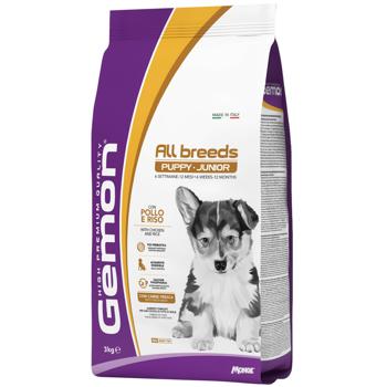 Корм сухой Gemon All Breeds Курица с рисом для щенков 3кг - купить, цены на Auchan - фото 1