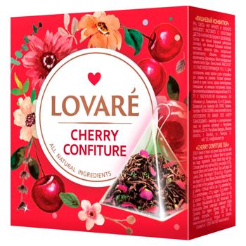 Чай черный и зеленый Lovare Cherry Confiture 2г*15шт - купить, цены на МегаМаркет - фото 1