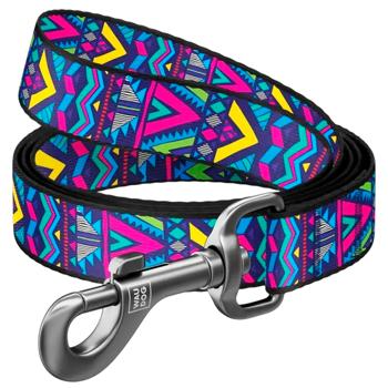 Поводок Waudog Nylon нейлоновый 122см/15мм с рисунком инди - купить, цены на MasterZoo - фото 1