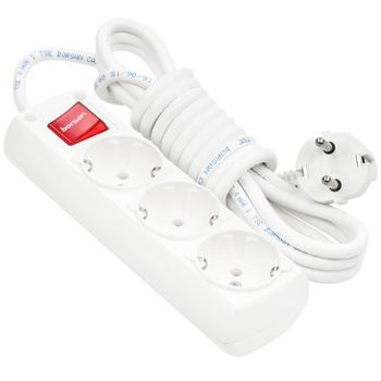 Borsan Extension Cord 3 Sockets + Switch 3m