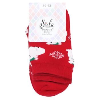 Siela Foxes High Classic Terry Women's Socks s.39-42 Red