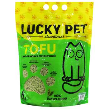 Наповнювач гігієнічний Lucky Pet з тофу для котячого туалету з м'ятою 6л - купити, ціни на МегаМаркет - фото 1