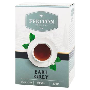 Чай чорний Feelton Earl Grey з бергамотом 90г