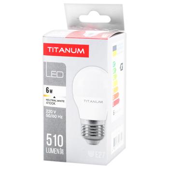 Titanium LED Lamp G45 6W E27 4100K - buy, prices for COSMOS - photo 1