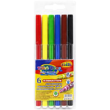 Class Easily Washable Felt-tip pens 6pcs - buy, prices for Auchan - photo 1