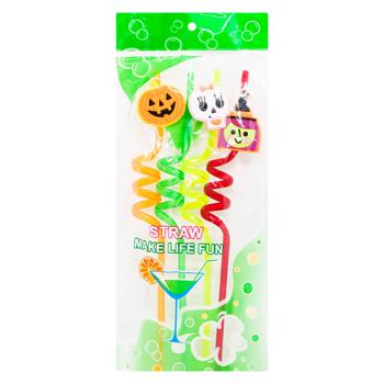 Zed Halloween Drinking Straws 4pcs