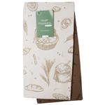 Набір кух. рушник. HomeLine 2шт. 45Х60см Хліб пшен.-греч.