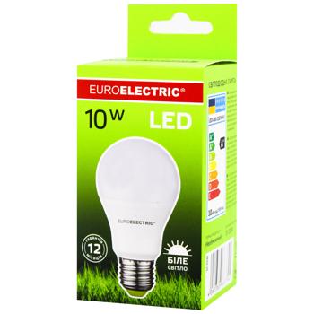 Лампа Euroelectric LED А60 10W E27 4000K - купить, цены на Auchan - фото 1
