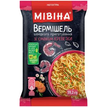 Вермишель МИВИНА® со вкусом креветки неострая 59,2г