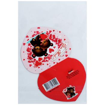 Открытка Валентинка маленькая 65х55мм - купить, цены на Чудо Маркет - фото 3