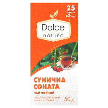 Чай чорний Dolce Natura Сунична соната 2г*25шт - купити, ціни на За Раз - фото 2