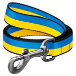 Waudog Nylon Leash 122cm/15mm with Colors of Freedom Design