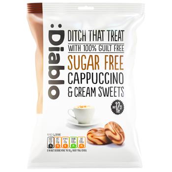 Карамель Diablo Капучино-вершки без цукру 75г - купити, ціни на КОСМОС - фото 1