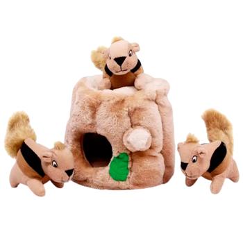 Игрушка для собак Outward Hound Hide-A-Squirrel интерактивная плюш 17см - купить, цены на - фото 3