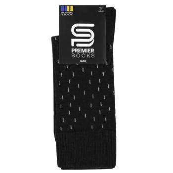 Шкарпетки Premier Socks Преміум чоловічі р.29 сіра смужка - купити, ціни на - фото 1