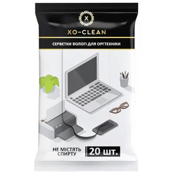 Серветки вологі Xo-Clean для оргтехніки 20шт