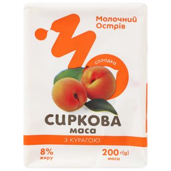 Паста сиркова Молочний Острів 8% солодка з курагою 200 г - купити, ціни на Епіцентр FOOD - фото 3
