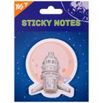 Yes Space Moon Figured Sticky Notes 7.3x8.5cm 40 Sheets