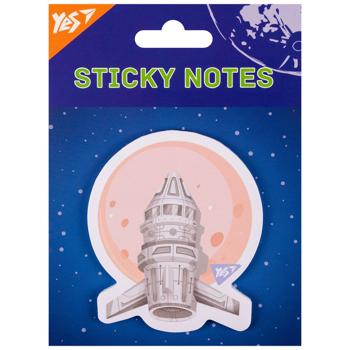 Yes Space Moon Figured Sticky Notes 7.3x8.5cm 40 Sheets - buy, prices for METRO - photo 1
