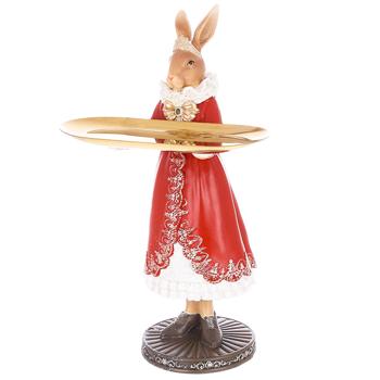 Bona Di Rabbit with Jewelry Stand Figurine 28cm Red - buy, prices for WINETIME - photo 1