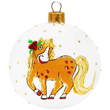 Шар елочный Символ года 8см в ассортименте - купить, цены на - фото 3