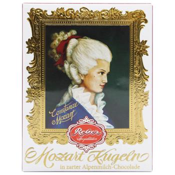 Конфеты шоколадные Reber Mozart Kugeln  Констанция c фисташковым марципаном, миндалем и фундуком 120г - купить, цены на За Раз - фото 2