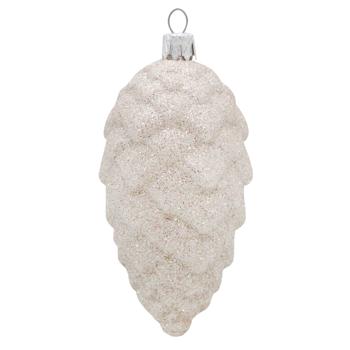 Champagne Shine Plastic Cone Decoration 110mm - buy, prices for ULTRAMARKET - photo 1