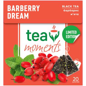 Чай чорний Tea Moments Barberry Dream барбарис-м’ята 1,8г*20шт - купити, ціни на Auchan - фото 2