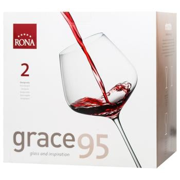 Rona Grace Set of glasses for wine 2pcs 950ml - buy, prices for ULTRAMARKET - photo 1