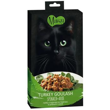 Ласощі для котів Mavsy Creamy 5 шт х 15 г - гуляш з індички - купить, цены на MasterZoo - фото 1