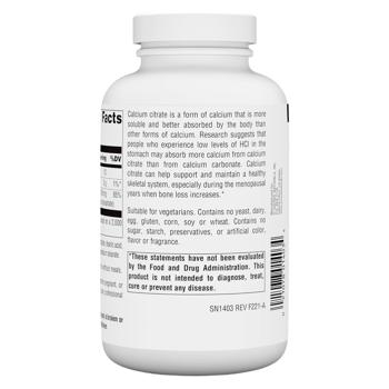 Source Naturals Calcium Citrate 1000mg 180 tablets - buy, prices for Biotus - photo 3